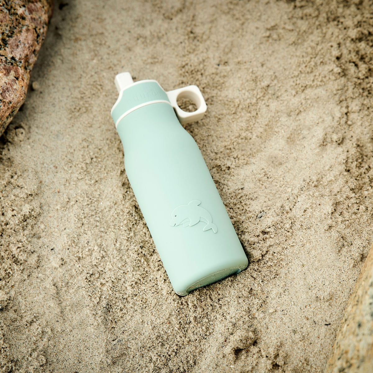 nuuroo Lau silikone drikkedunk - 400 ml Drinking bottle Desert sage