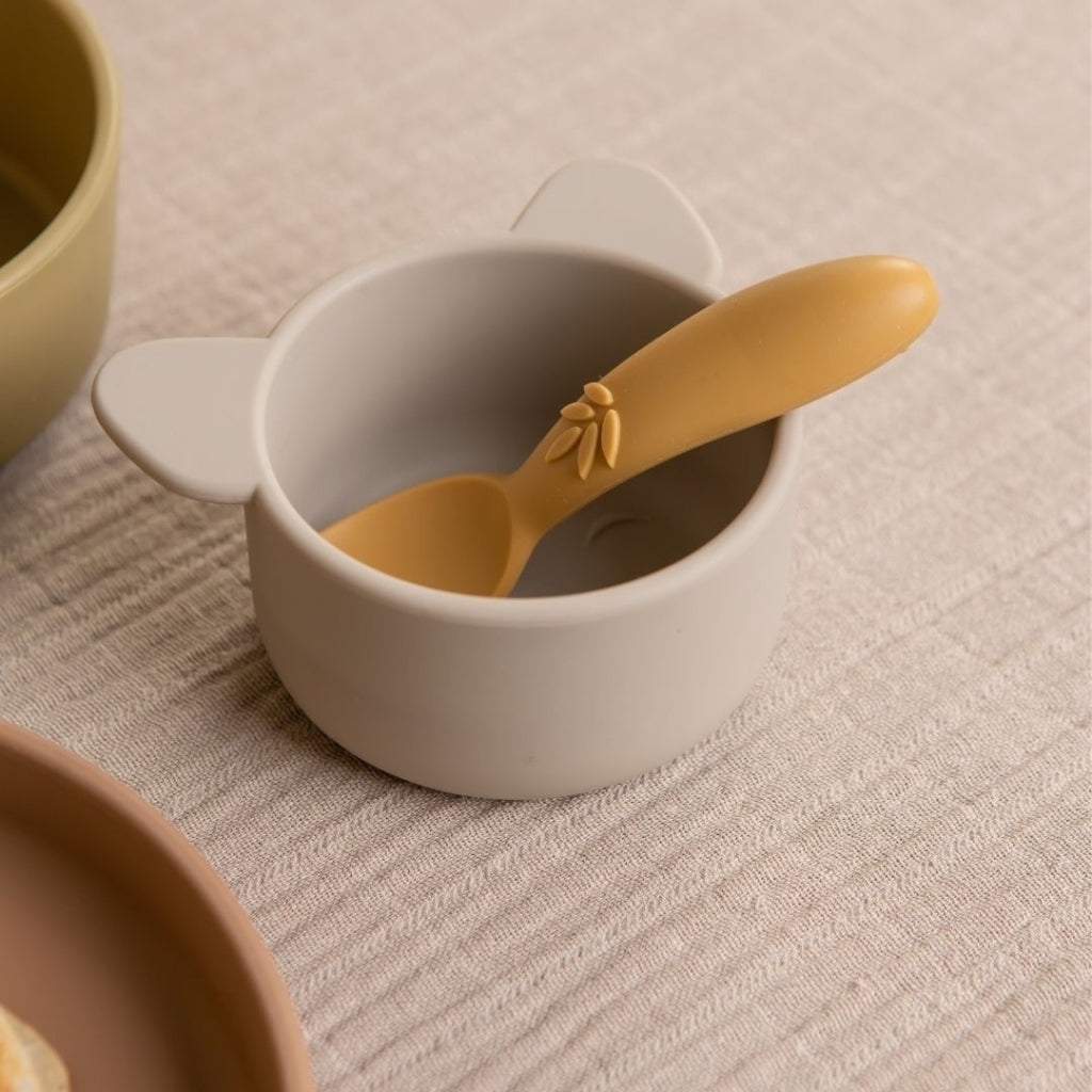 nuuroo Ella silikone skeer 3-pak Cutlery Dusty yellow