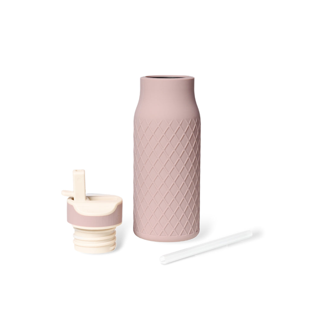 nuuroo Isa silikone drikkedunk - 400 ml Drinking bottle Woodrose