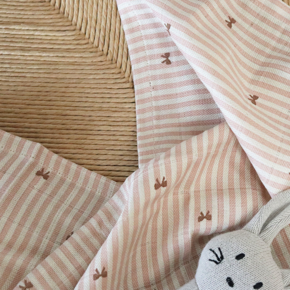 nuuroo Josefine bambus stofble - 2 stk. Stofble Stripe bow