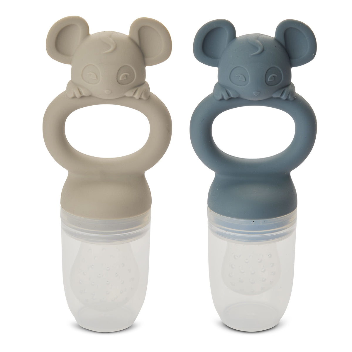 nuuroo Lauge silikone frugtsut 2-pak Fruit pacifier Bering Sea / Cobblestone