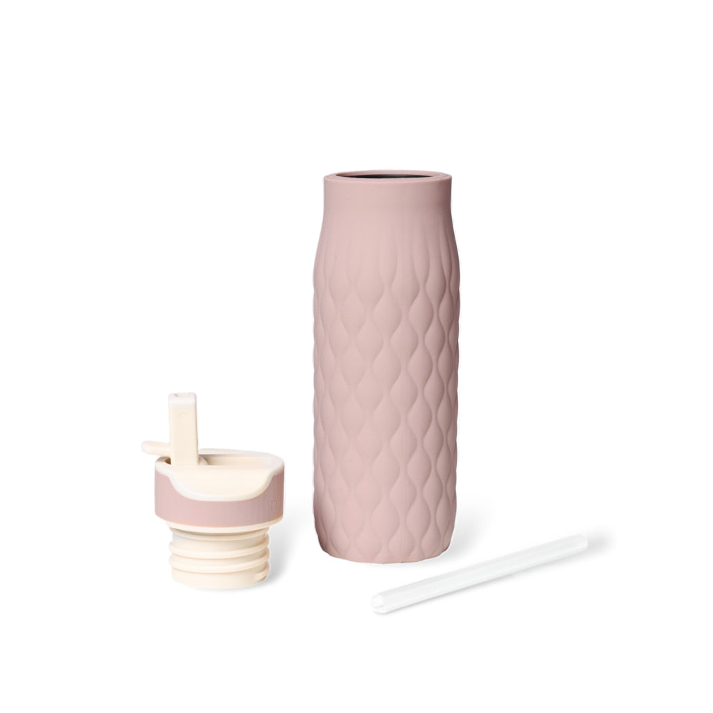 nuuroo Nima silikone drikkedunk - 400 ml Drinking bottle Woodrose