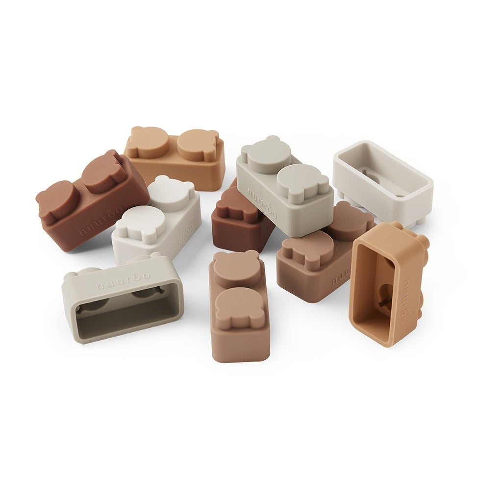 nuuroo Pile byggeklodser 10-pak Legetøj Brown color mix