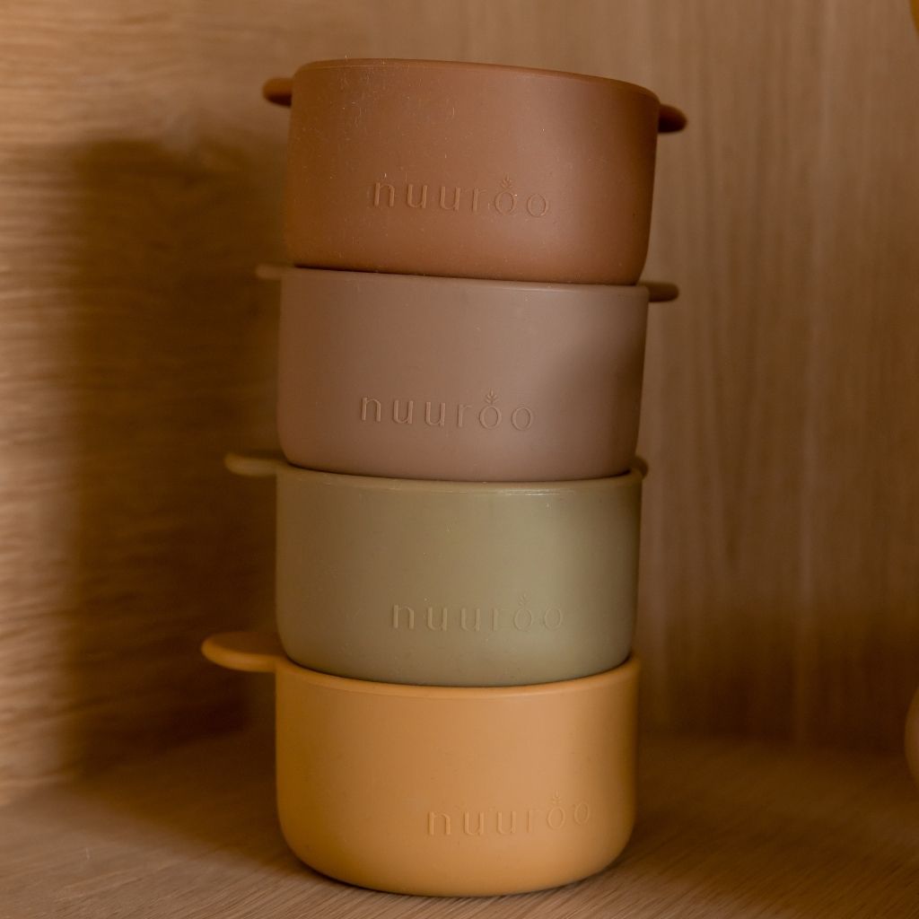 nuuroo Rosa silikone snack skåle 2 pak Snackskål Chocolate malt