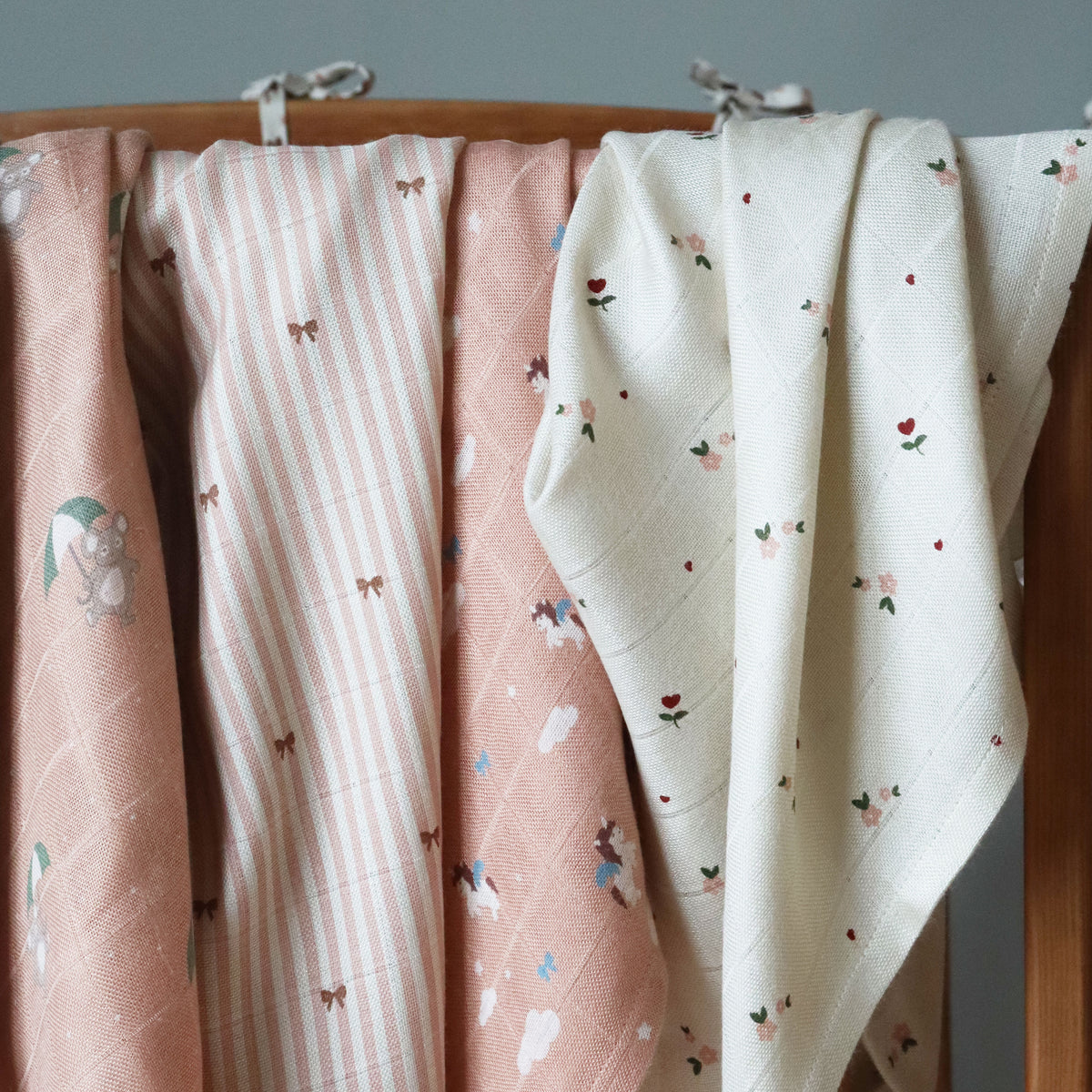 nuuroo Valentin bambus svøb Svøb Stripe bow