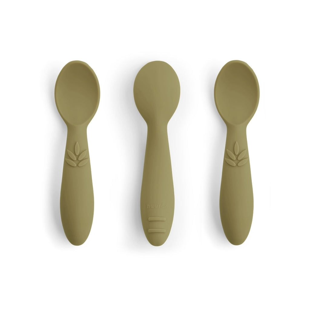 nuuroo Ella silikone skeer 3-pak Cutlery Olive green